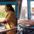 വളയിട്ട കൈകളില്‍ വളയം ഭദ്രം; പെണ്‍ കരുത്തിന്റെ പ്രതീകമായ അനുഗ്രഹ ബസ്സിന്റെ വളയം പിടിച്ചു 