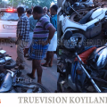 #accident | കൊയിലാണ്ടിയില്‍ നിയന്ത്രണം വിട്ട കാര്‍ നിര്‍ത്തിയിട്ട ബൈക്കുകള്‍ ഇടിച്ചു തകര്‍ത്തു, ഒഴിവായിത് വന്‍ ദുരന്തം 