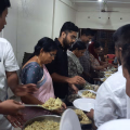 നാടൻ കപ്പയും കാന്താരി ചമ്മന്തിയും സൂപ്പർ; ഭക്ഷണ വിരുന്ന് വയറ് നിറച്ചു
