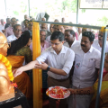 സ്വാതന്ത്ര ദിനാഘോഷം: മഹാത്മാഗാന്ധിയുടെ പ്രതിമ അനാച്ഛാദനം ചെയ്തു