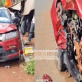 കതിരൂരിൽ നിയന്ത്രണം വിട്ട കാറിടിച്ച്  ഇലക്ട്രിക്ക് പോസ്റ്റും,  പൊലീസ്  നിരീക്ഷണക്യാമറാ സംവിധാനങ്ങളും  തകർന്നു ;  അപകടം  പുലർച്ചെ