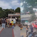 വിവാഹ സൽക്കാരത്തിനിടെ സംഘർഷം; വിവാഹസംഘം റോഡ് ബ്ലോക്കാക്കി, നാട്ടുകാരുമായി വാക്കേറ്റം, കല്ലേറ്; ലാത്തി വീശി പൊലീസ്