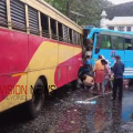 തൃശൂരിൽ ബസുകൾ തമ്മിൽ കൂട്ടിയിടിച്ചു; നിരവധി പേർക്ക് പരിക്ക്