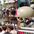 ആശുപത്രി വളപ്പിൽ വഴിയടച്ച് പ്രതിഷേധക്കാർ; ഒരു മണിക്കൂറിന് ശേഷം രാഹുലിനെ പുറത്തിറക്കി പൊലീസ്, മജിസ്ട്രേറ്റിന് മുന്നിൽ ഹാജരാക്കി