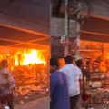 എറണാകുളം പുല്ലേപ്പടി പാലത്തിന് സമീപം വൻ തീപ്പിടിത്തം; പാലത്തിലൂടെയുള്ള ഗതാഗതം നിർത്തിവെച്ചു
