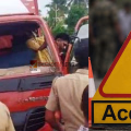 ഇടിയുടെ ആഘാതത്തിൽ തകർന്ന ക്യാബിനുള്ളിൽ കുടുങ്ങിയ ഡ്രൈവറെ പുറത്തെടുത് രക്ഷപെടുത്തി