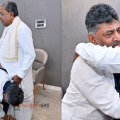 ഇനി ചേരിതിരിഞ്ഞു നിൽക്കരുത്‌ ...:  മുഖ്യമന്ത്രി സിദ്ധരാമയ്യ രാജി​ പ്രഖ്യാപിച്ചു, കാൽ തൊട്ടുവണങ്ങി ഡി.കെ. ശിവകുമാർ,  ശിവകുമാറിനെ പിന്തുണയ്ക്കാൻ നിർദ്ദേശം