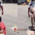ഗർഭിണിയായ ഭാര്യയുമായി ആശുപത്രിയിലേക്ക്, ഗവർണർക്കായി വഴിതടഞ്ഞ് പൊലീസ്; സഹിക്കെട്ട് നടുറോഡിൽ കുത്തിയിരുന്ന് യുവാവിന്റെ പ്രതിഷേധം