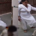 നിങ്ങൾ ഒരു മനുഷ്യ സ്ത്രീയാണോ? ആശുപത്രിയിലെ തറയിൽ ഇരിക്കുകയായിരുന്ന രോഗിയെ തുടർച്ചയായി ചവിട്ടി; യുപിയിൽ ആശുപത്രി ജീവനക്കാരിക്ക് സസ്പെൻഷൻ