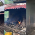 പയ്യന്നൂരിൽ മുൻ സിപിഎം നേതാവിന്റെ ചെമ്മീൻകൃഷി ഷെഡിന് തീയിട്ടു