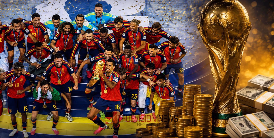 ഒരൊറ്റ ഗോൾ, സ്പെയിനിലേക്ക് ഒഴുകിയെത്തിയത് എത്ര കോടി? 2026 ലോകകപ്പിലെ സമ്മാനത്തുക കണ്ട് കണ്ണ് തള്ളി ഫുട്ബോൾ ലോകം
