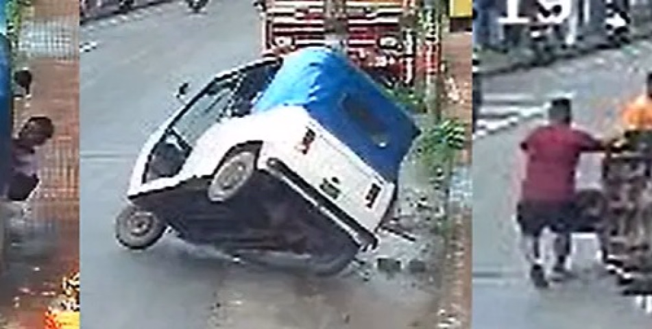 രാവിലെ സ്കൂളിലേക്ക് പോകവേ അപകടം ; ഓട്ടോ മറിഞ്ഞ് 7 കുട്ടികൾക്ക് പരിക്ക്