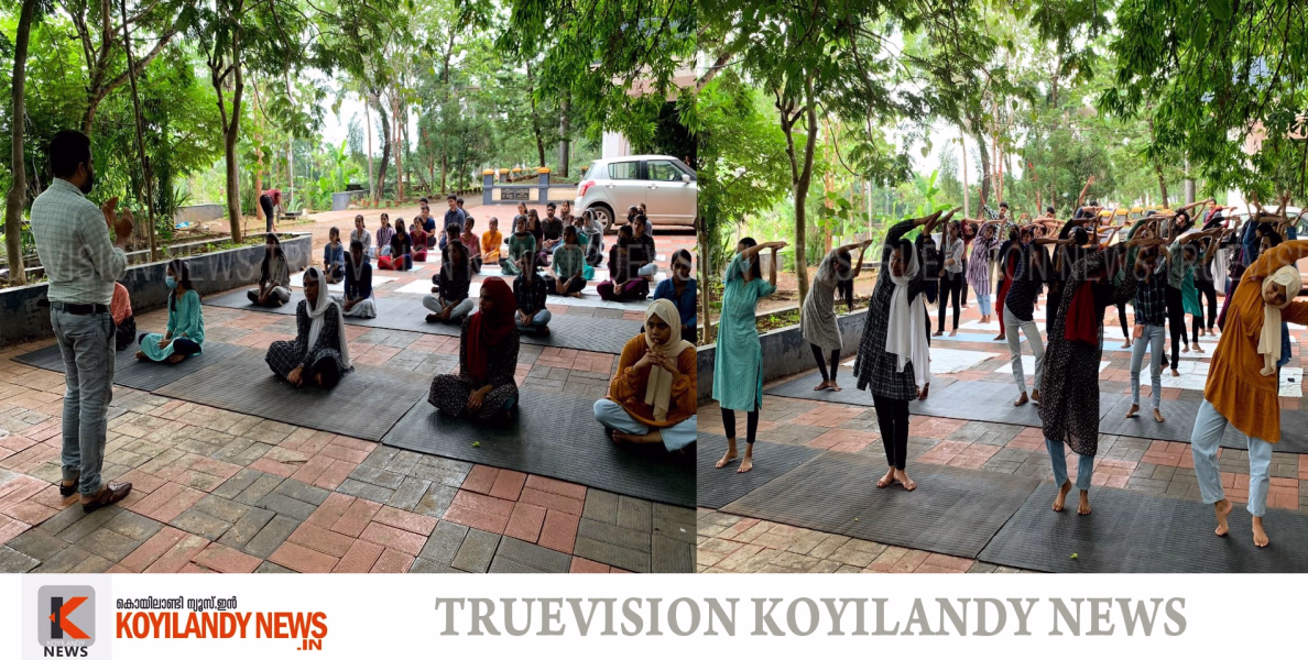 അന്താരാഷ്ട്ര യോഗ ദിനാഘോഷവുമായി കൊയിലാണ്ടി എസ്എആര്‍ബിടിഎം ഗവണ്‍മെന്റ് കോളേജ് എന്‍എസ്എസ് യൂണിറ്റ്