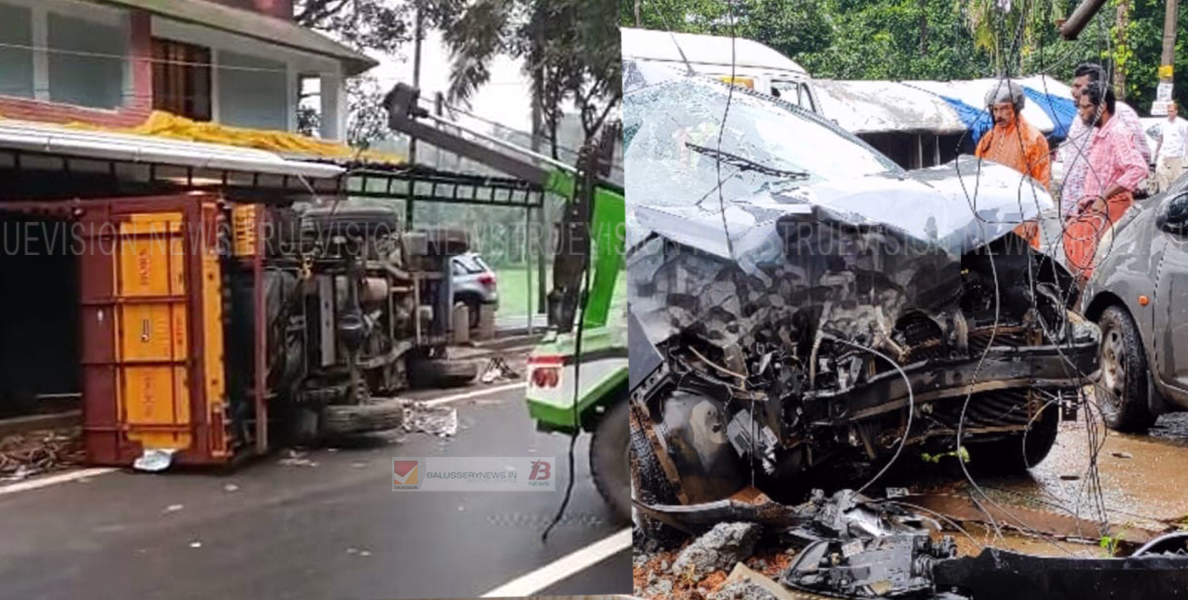 #accident | കരുമല വളവില്‍ വീണ്ടും അപകടം; കാറുകള്‍ കൂട്ടിയിടിച്ചു, പിക്കപ്പ് വാഹനം കടയിലേക്ക് ഇടിച്ചുകയറി