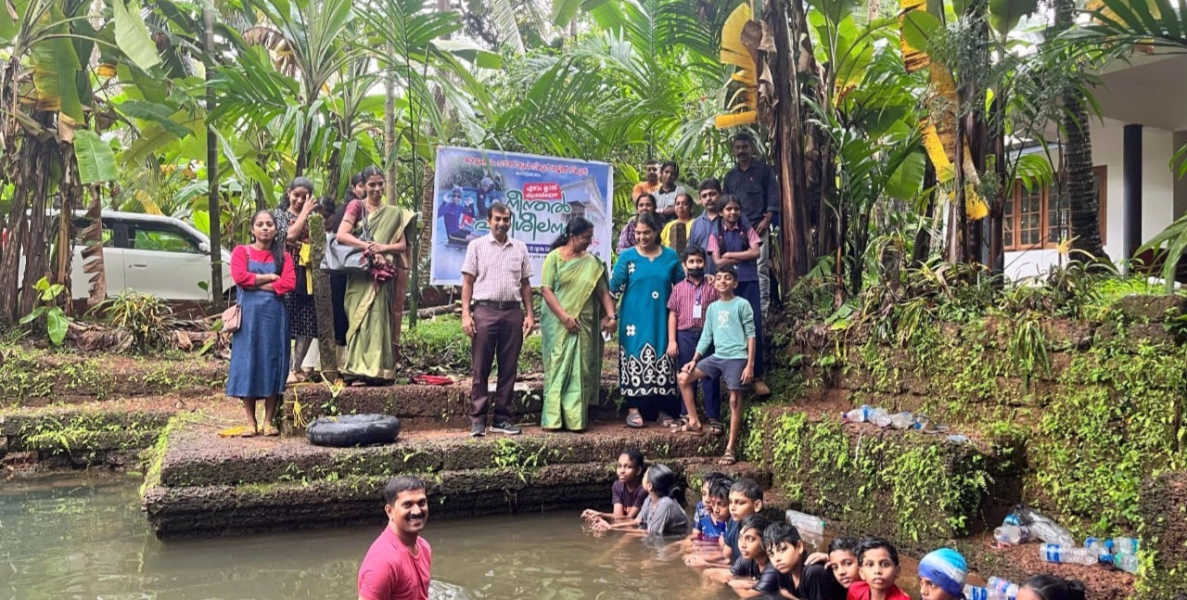 തലശ്ശേരി കാവുംഭാഗം സൗത്ത് യു.പി സ്കൂളിൽ  നീന്തൽ പരിശീലനം സംഘടിപ്പിച്ചു