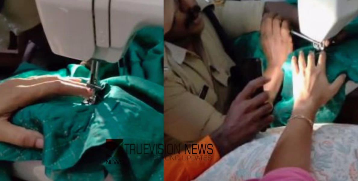 മക്കൾക്കുള്ള വസ്ത്രം തുന്നുന്ന തിരക്കിൽ ശ്രദ്ധയൊന്ന് തെറ്റി, വീട്ടമ്മയുടെ വിരലിൽ തയ്യൽ മെഷീനിലെ സൂചി തുളച്ച് കയറി