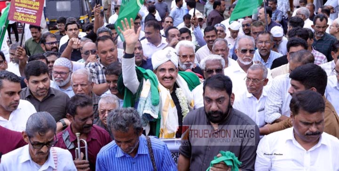 ഇന്ത്യൻ യൂണിയൻ മുസ്ലിം ലീഗ് ദേശീയ ഉപാധ്യക്ഷനായ ശേഷം ആദ്യമായി ജന്മനാട്ടിലെത്തിയ കെ. സൈനുൽ ആബിദീന് തലശേരിയിൽ  പ്രൗഡോജ്വല   സ്വീകരണം