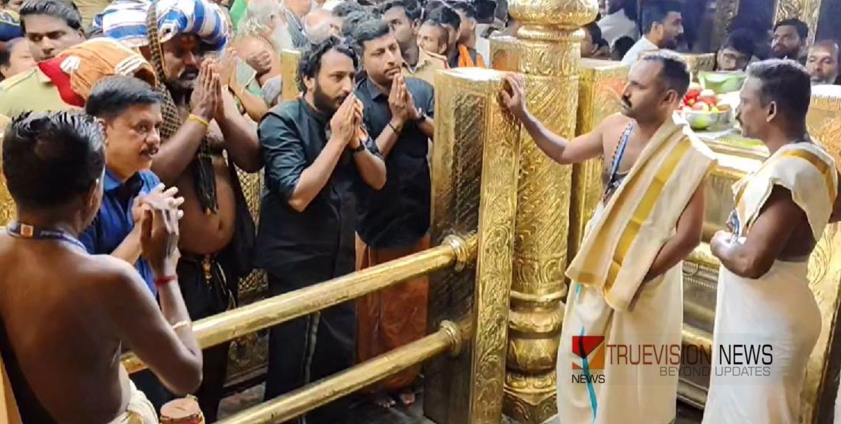 വിവാദങ്ങൾക്കിടെ ശബരിമലയിലേക്ക്, പമ്പയില്‍ നിന്ന് കെട്ട് നിറച്ച് അയ്യപ്പ ദര്‍ശനം നടത്തി രാഹുല്‍ മാങ്കൂട്ടത്തില്‍