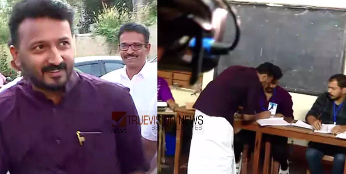 എംഎല്‍എയുടെ കാറില്‍ കോഴിയുടെ സ്റ്റിക്കർ പതിച്ച് സിപിഎം; രാഹുൽ എത്തിയത് പതിനഞ്ച് ദിവസത്തെ ഒളിവിന് ശേഷം 