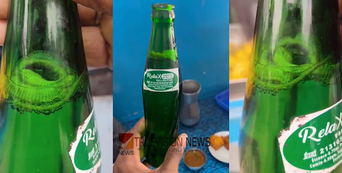 ജീരകസോഡ കുടിക്കാനായി തുറന്നപ്പോൾ കുപ്പിയിൽ ചത്ത പാമ്പ്; സോഡാ നിർമാണ യൂണിറ്റ് ആരോഗ്യ വിഭാഗം അടപ്പിച്ചു