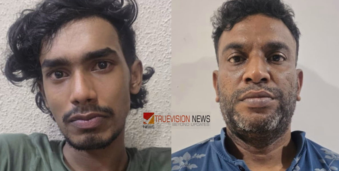 കളമശേരിയിലെ ലോഡ്‌ജിൽ ലഹരിവേട്ട; 6.79 ഗ്രാം എംഡിഎംഎയും  56.98 ഗ്രാം കഞ്ചാവുമായി രണ്ടുപേർ പിടിയിൽ